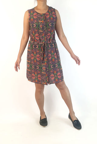 Floral silk dress size 10 Unknown preloved second hand clothes 7