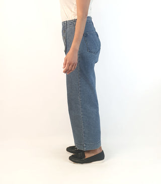 Denim sailor style wide leg jeans size 10