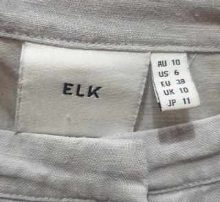 Elk grey 100% linen pants size 10