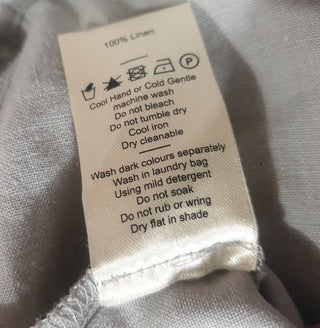 Elk grey 100% linen pants size 10