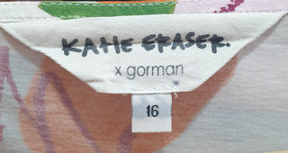 Gorman + Katie Eraser unique print top size 16 Gorman preloved second hand clothes 7