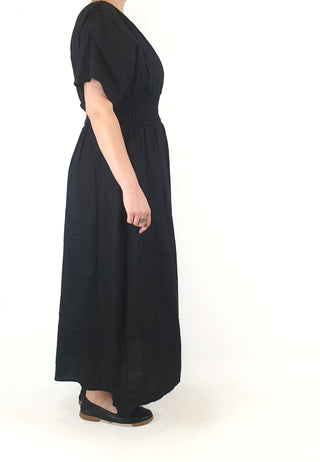 Aere black 100% linen dress size 16