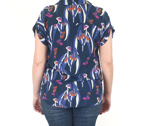 Miranda Murphy gumtree print top size L Miranda Murphy preloved second hand clothes 6