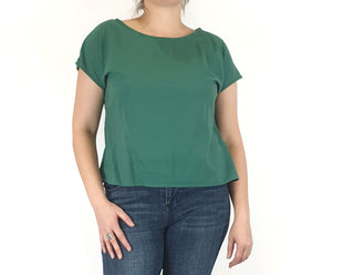 Essaye by Surface Art green cotton top size L SA by Surface Art preloved second hand clothes 2