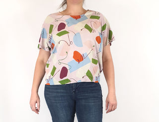 Gorman + Katie Eraser unique print top size 16 Gorman preloved second hand clothes 1