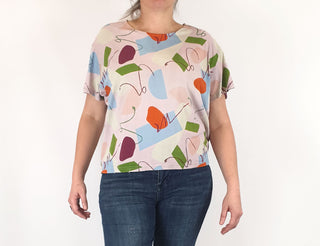 Gorman + Katie Eraser unique print top size 16 Gorman preloved second hand clothes 2