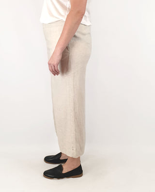 Blue Illusion natural linen pants size L