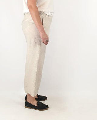 Blue Illusion natural linen pants size L