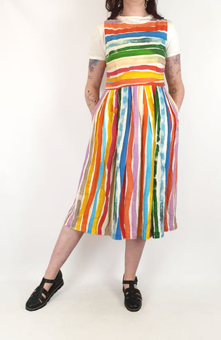 Gorman + Kindah Khalidy rainbow print dress size 12 Gorman preloved second hand clothes 1