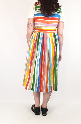 Gorman + Kindah Khalidy rainbow print dress size 12 Gorman preloved second hand clothes 6