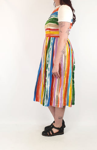 Gorman + Kindah Khalidy rainbow print dress size 12 Gorman preloved second hand clothes 5