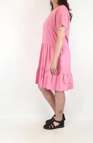 Elm pink cotton dress size 12 Elm preloved second hand clothes 6