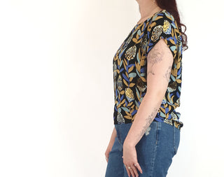 Leonard Street protea print top size 12 Leonard Street preloved second hand clothes 6