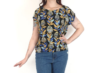 Leonard Street protea print top size 12 Leonard Street preloved second hand clothes 2