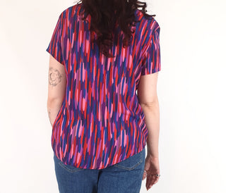 Harvest Lane colourful print top size 12 Harvest Lane preloved second hand clothes 5