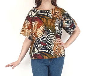 Fern print top fits size 12-14