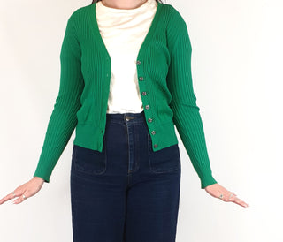 Dangerfield green cardi size 14 Dangerfield preloved second hand clothes 2