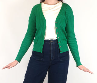 Dangerfield green cardi size 14 Dangerfield preloved second hand clothes 1