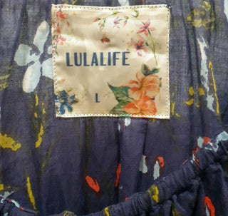 Lulalife blue cotton dress size L, best fits 12 - 14 Lula Life preloved second hand clothes 8