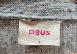 Obus grey wool blend top size 3, best fits 12 - 14 Obus preloved second hand clothes 7