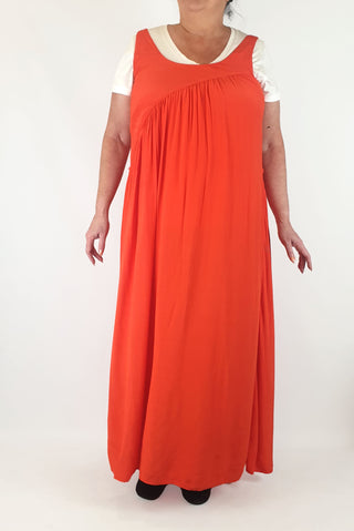 Elk red maxi dress size 16 Elk preloved second hand clothes 2