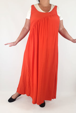 Elk red maxi dress size 16 Elk preloved second hand clothes 3