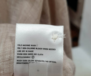 Uniqlo tan linen shirt size XXL Uniqlo preloved second hand clothes 11