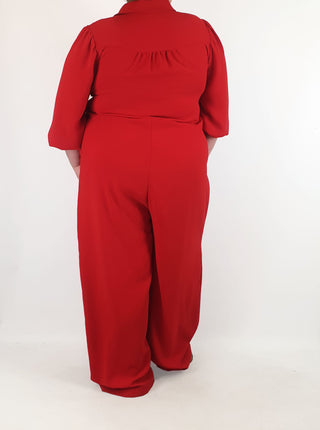 Red jumpsuit size 20 Unknown preloved second hand clothes 6