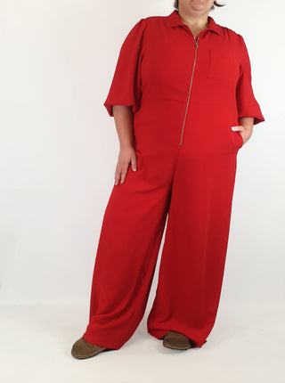 Red jumpsuit size 20 Unknown preloved second hand clothes 3