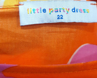 Little Party Dress orange cotton dress size 22 Little Party Dress preloved second hand clothes 7