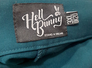 Hell Bunny green pants size 3XL Hell Bunny preloved second hand clothes 8