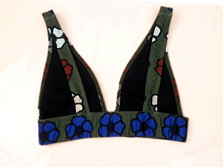 Obus green bikini top size 2 (best fits 8-10)