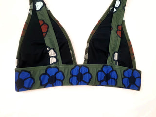 Obus green bikini top size 2 (best fits 8-10)