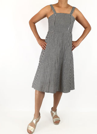 Black and white gingham dress size 10