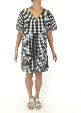 Black and white gingham dress size 10