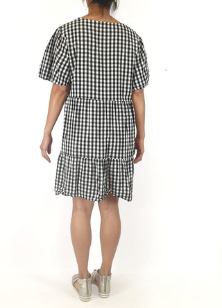 Black and white gingham dress size 10