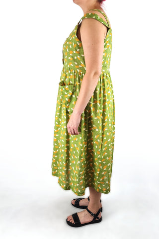 Kindling green print cotton dress size 16 Kindling preloved second hand clothes 5