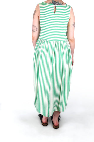 Elm green striped dress size 12