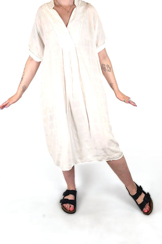 Elk white dress size S/M (generous fit, fits 12-14)