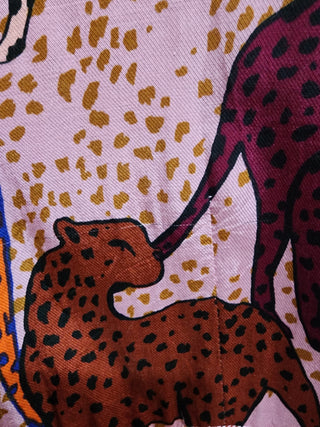 Gorman pink cheetah print playsuit size 12