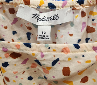 Madewell colourful top size 12