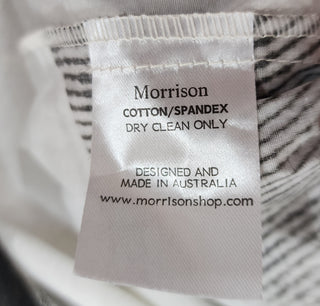 Morrison black and white print wrap dress size 4, best fits 14