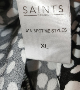 Saints The Label black and white pants size XL