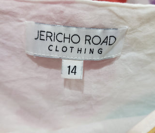 Jericho Road unique print top size 14 (very good condition)