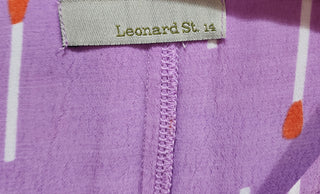 Leonard St purple top size 14