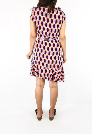 Mister Zimi colourful wrap style dress size 8 Mister Zimi preloved second hand clothes 5