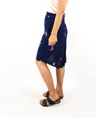 Leonard St navy skirt size 8 Leonard St preloved second hand clothes 4