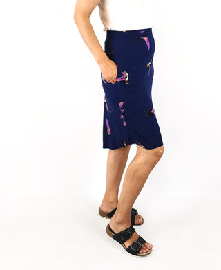 Leonard St navy skirt size 8 Leonard St preloved second hand clothes 5