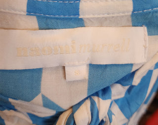 Naomi Murrel blue and white rayon dress size 10