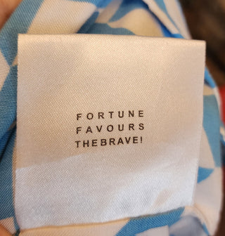 Naomi Murrel blue and white rayon dress size 10